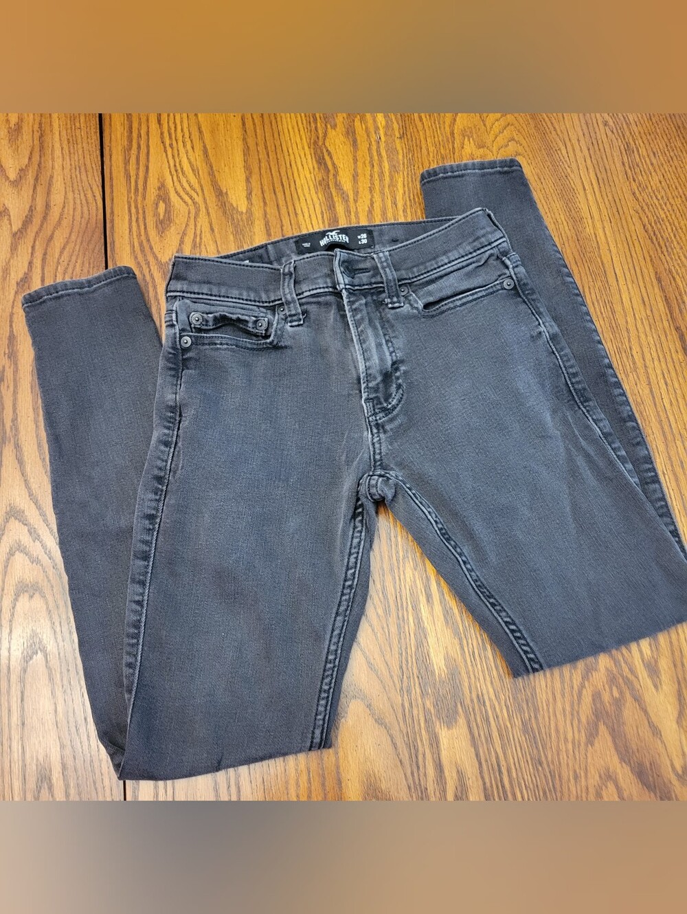 Men's Hollister Super Skinny Black Jeans 26 x 30